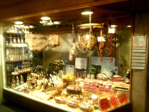 Meat shop.